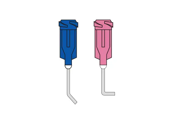 Stainless Steel Needle with Plastic Hub (Bent/angled)